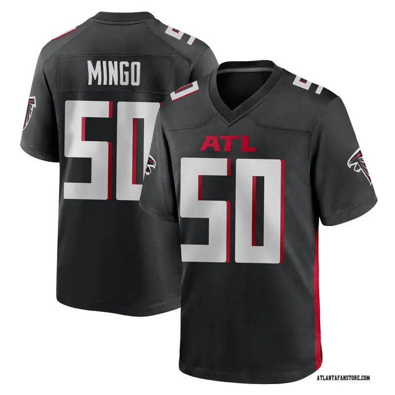 Black Men's Barkevious Mingo Atlanta Falcons Game Alternate Jersey