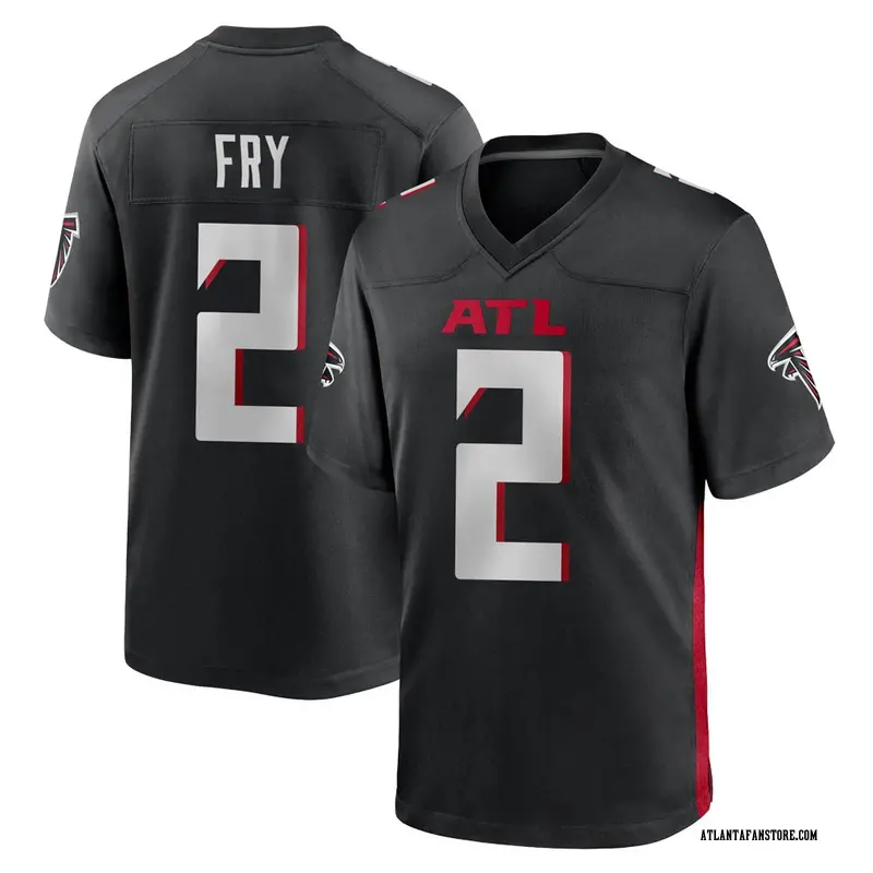 Black Youth Elliott Fry Atlanta Falcons Game Alternate Jersey