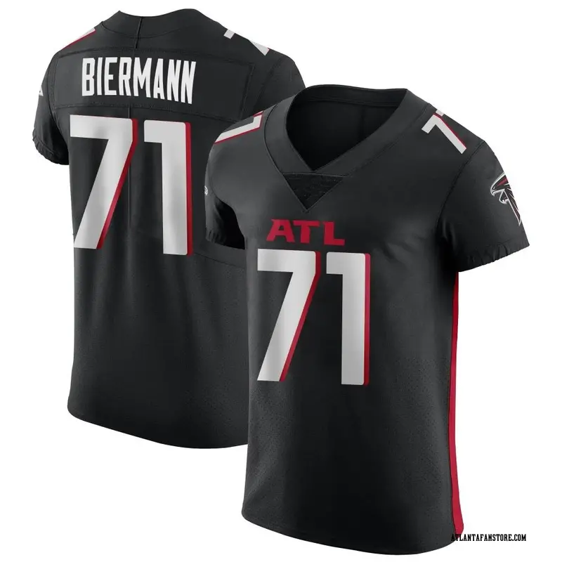 Black Men's Kroy Biermann Atlanta Falcons Elite Alternate...