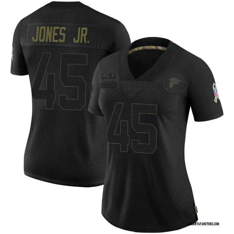 Black Women's Deion Jones Atlanta Falcons Limited 2020...